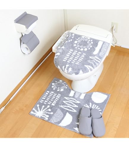Amazon｜普通サイズ トイレマット 4点 セット ピンク オカ マトカ 北欧